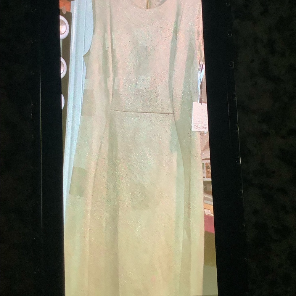 Calvin Klein New Dress Size 6 Color Cream